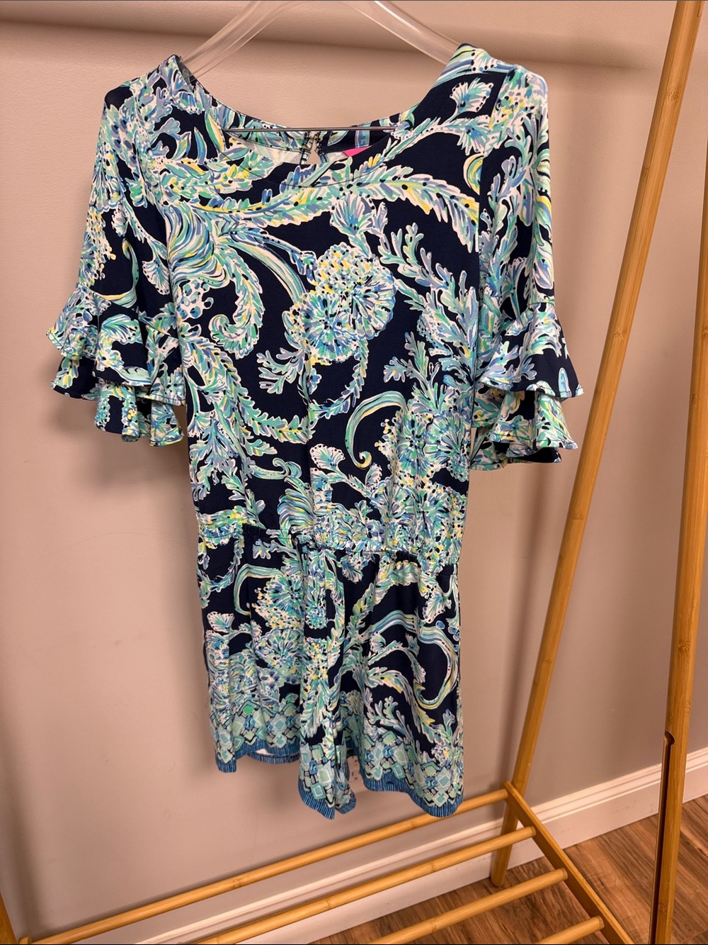 Lilly Pulitzer Lula Romper High Tide